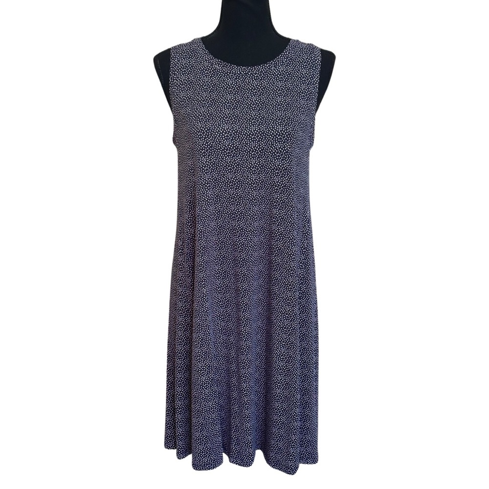 Loft Navy and White Dress